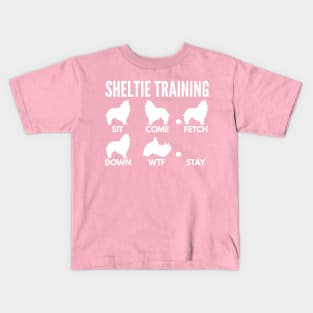 Shetland Sheepdog Training Sheltie Dog Tricks Kids T-Shirt